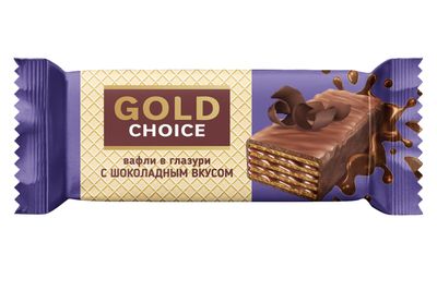 Вафли GOLD CHOICE в глазури микс, фас. 0,5кг