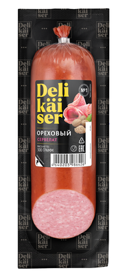 Колбаса Delikaiser Сервелат Ореховый в/к 300г