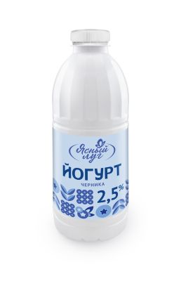Йогурт Ясный луг Чериника 2,5% (1000 гр) ПЭТ