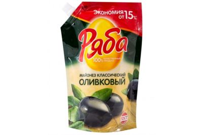 Майонез Ряба Оливковый 50,5% 630г ДП