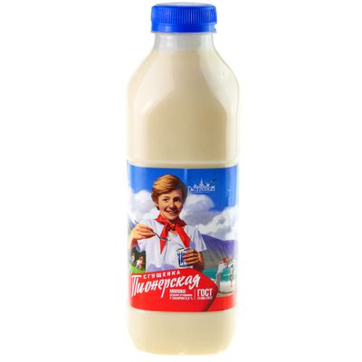 Молоко цельное сгущенное с сахаром Пионерская 1,5кг ПЭТ