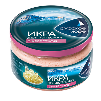 Икра деликатесная "Русское море" с креветкой 165г 
