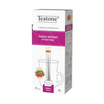 Лесные ягоды TEATONE, 12*(15шт*2г)