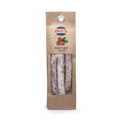 Колбаса AMGUSTIA Mini Fuet с брусникой с/в 60 гр