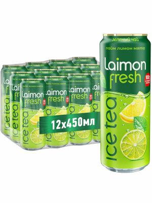 Напиток Laimon Fresh Зеленый чай лимон-лайм-мята 0,45 л