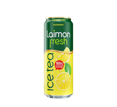 Напиток Laimon Fresh Черный чай с лимоном 0,45л ж/б