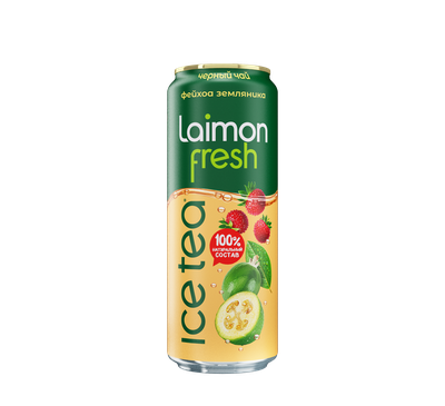 Напиток Laimon Fresh Черный чай Фейхоа-земляника 0,45 л 