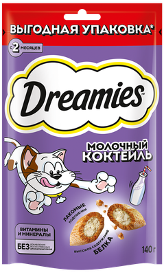 Лакомство для кош Dreamies с добавлением молока 12*140г