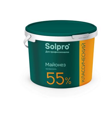 Майонез SolPro Провансаль классический 55% ведро 9,7 кг