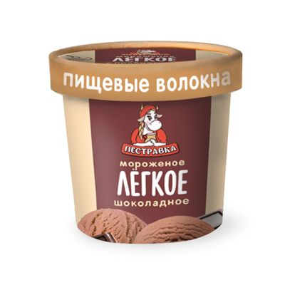 Мороженое Пестравка Легкое 3% без сахарозы шоколадное 70г