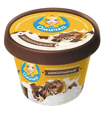 Сыр плавленый Омичка Шоколадный 230гр.
