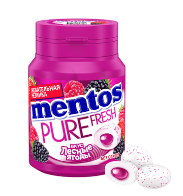 Жевательная резинка Mentos Pure Fresh Лесные ягоды 54г