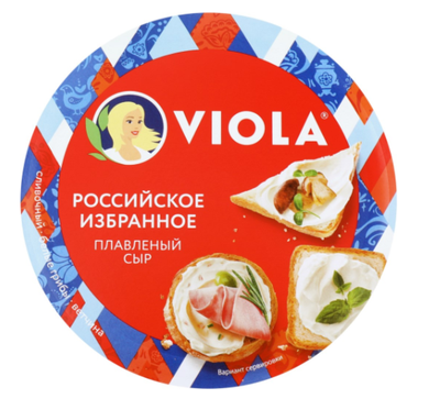 Сыр Виола плавленый ассорти Российское избранное 45% 130 г