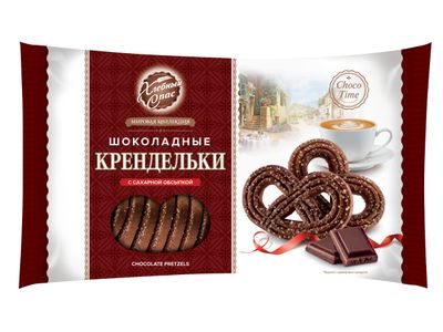 Печенье Хлебный спас сдобное Крендельки шоколадные 320г*7