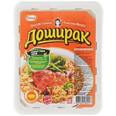 Лапша Доширак со вкусом свинины 90г*24