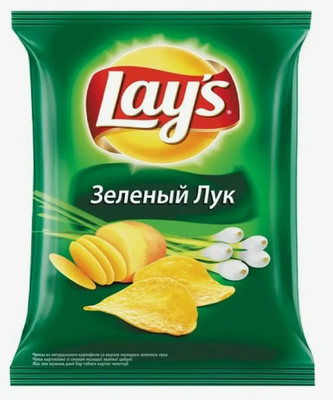 Чипсы Лейз Молодой Зеленый Лук 70г 25Х