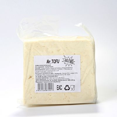 Творог соевый тофу, ТМ Mr.Tofu, 0,5кг, шт