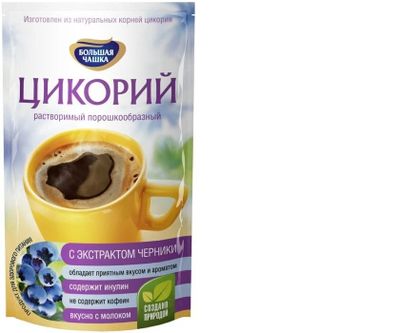 Цикорий Большая Чашка с экстр. Черники, пакет 12*85г