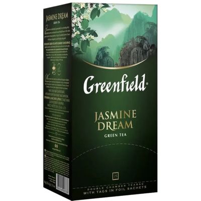 Чай Greenfield Jasmine Dream зеленый, в пакетиках, 2г*25п