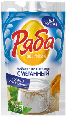Майонез Ряба Провансаль Сметанный 50,5% 330г*24