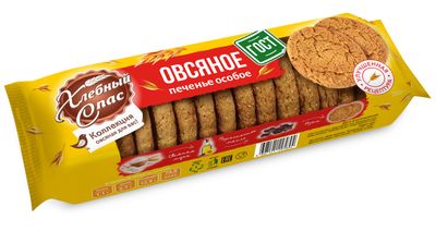 Печенье Хлебный спас Овсяное Особое 250г *10 ГОСТ
