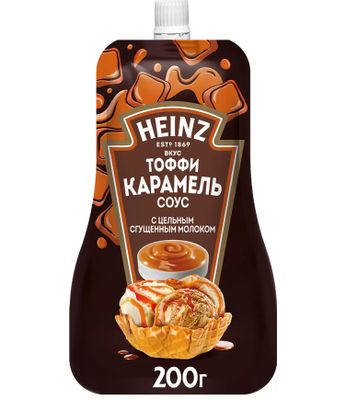 Соус Heinz Тоффи Карамель, дой-пак, 200г