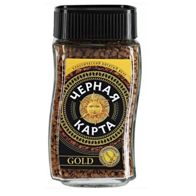 Кофе Черная Карта Gold раст.ст.б. 95г *6