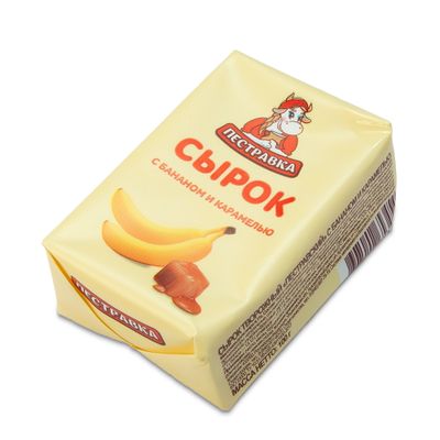 Сырок творожный Пестравка банан-карамель 100г 4,1%