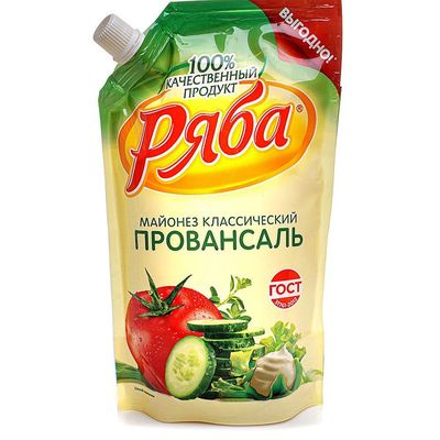 Майонез Ряба Классический Провансаль 50,5% 630г*16