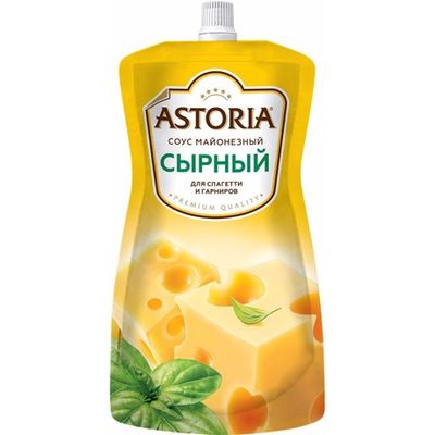 АСТОРИЯ Соус майонезный Сырный 42% 233г*10 дой-пак