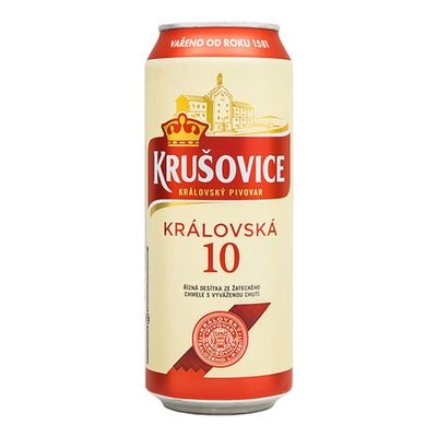 Пиво Крушовице Оригинал 10 светлое фильт.,пастер. 4,2% ж/б 0,5*24
