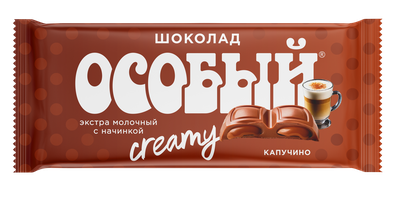 Шоколад Славянка Особый экстрамолоч. с начинкой капучино 82 гр. (12)