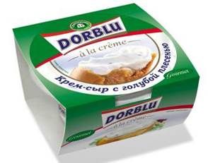 Крем-сыр Dorblu a la creme с голубой плесенью 65% фас 8шт*80гр (Россия)