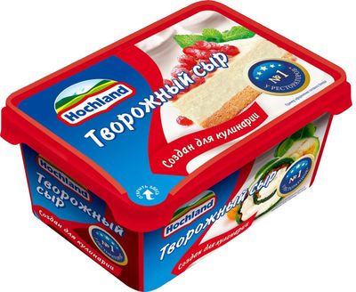 Сыр творожный Hochland Cream Cheese для кулинарии, ванночка, 400г