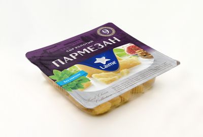 Сыр LAIME Пармезан колотый (9 мес) 40% фас. 4шт*100гр (Россия, Спб)КП