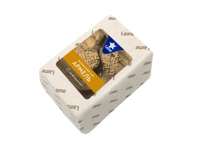 Сыр LAIME 'Армель' с пажитником 50% блок 4шт*~1,5 кг (Россия, Спб)КП