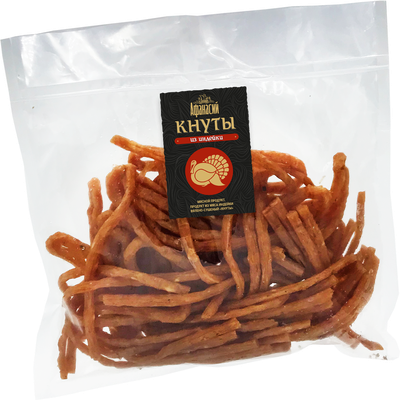 Кнуты из мяса индейки вялено-сушеный, 0,500кг