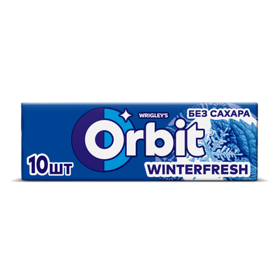 Жевательная резинка Orbit Winterfresh без сахара, 13,6 г
