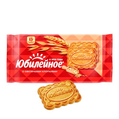 Печенье витаминизированное Юбилейное с овсяными хлопьями 224 г