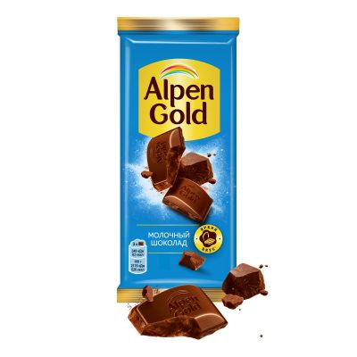 Шоколад молочный Alpen Gold Альпен Гольд, 80г