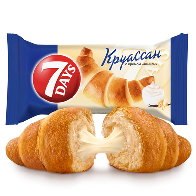 Круассан 7DAYS с кремом со вкусом "ваниль" 65 г