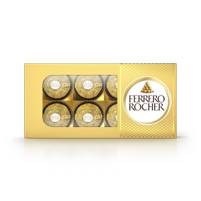 Конфеты Ferrero Rocher, молочный шоколад и лесной орех, 75г