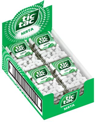 Освежающее драже конфеты Tic Tac Мята, 16 г