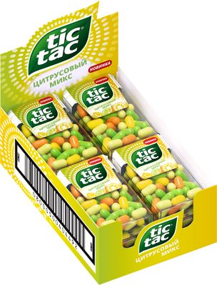 Освежающее драже конфеты Tic Tac Цитрусовый Микс, 16 г