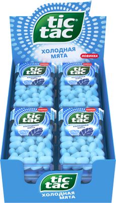 свежающее драже конфеты Tic Tac Холодная Мята, 16 г