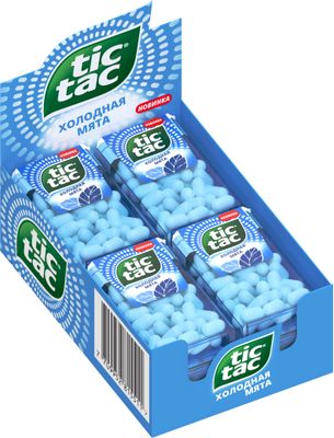 свежающее драже конфеты Tic Tac Холодная Мята, 16 г