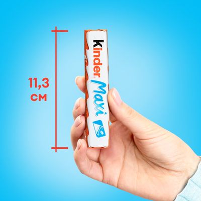 	 Шоколад молочный Kinder Maxi с молочной начинкой, 21 г