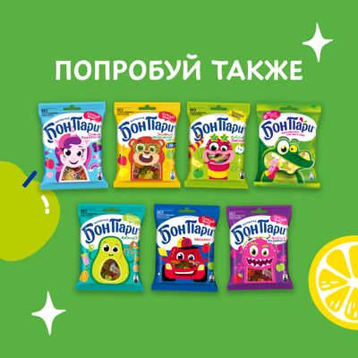 БОН ПАРИ МармелЖеватКислЧерв  15х75г