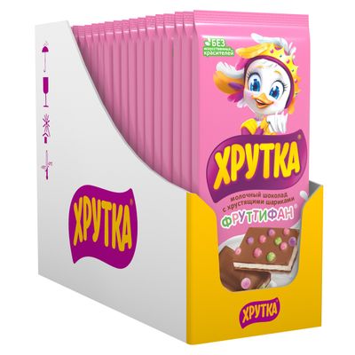 ХРУТКА ФруттиФанМолШокоФрМикс 17x82г RU
