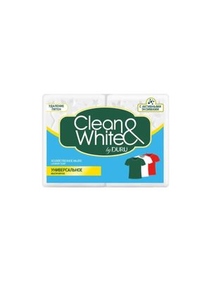 Мыло хозяйственное DURU CLEAN&WHITE 120г*4 Универсальное *21